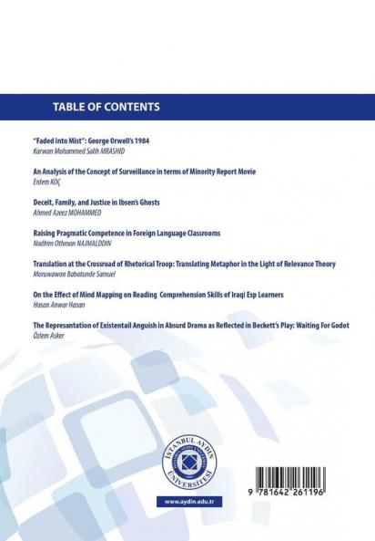 Istanbul Aydin University International Journal of Media Culture and Literature: 2017 (Year 3 Issue 2 - December)
