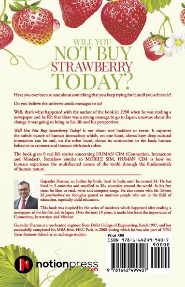 Will You Not Buy Strawberry Today? : HUMAN CIM : Connection Interaction Mindset