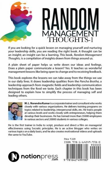 Random Management Thoughts-1 : Management Simplified