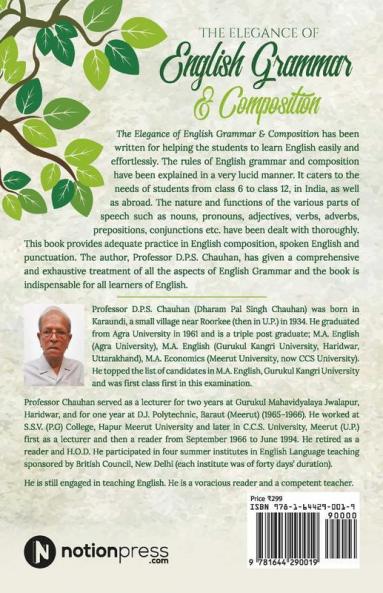 The Elegance Of English Grammar And Composition A Unique Guide To Learn English