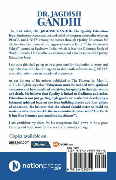 Dr. Jagdish Gandhi: The Quality Education Icon!