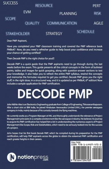 Decode Pmp : Last Minute Guide For Pmp Certification