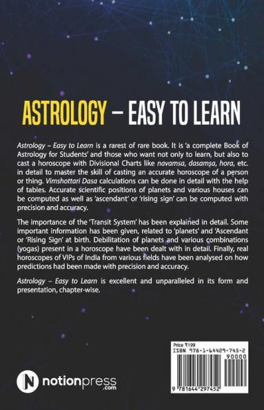 Astrology – Easy To Learn : Astrological Book – All In One