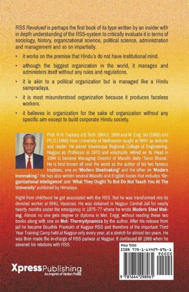 Rss Revalued : Insider’S Critical Assessment: A Must For Those Interested In Political Science Sociology History And Media