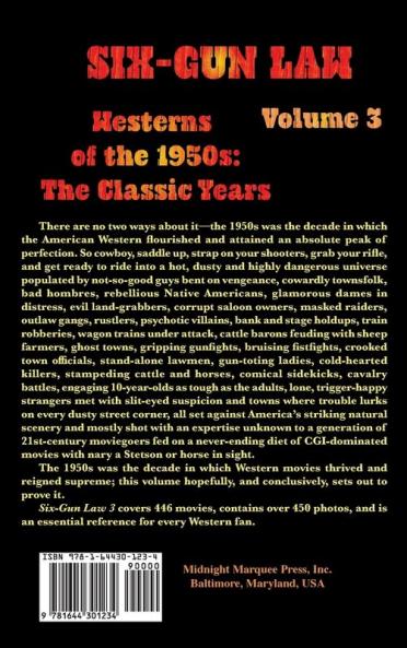 SIX-GUN LAW Westerns of the 1950s: The Classic Years