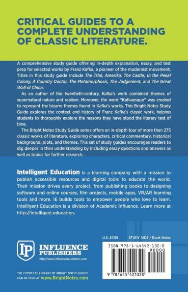 Study Guide to The Trial and Other Works by Franz Kafka