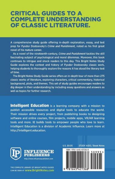 Study Guide to Crime and Punishment by Fyodor Dostoyevsky