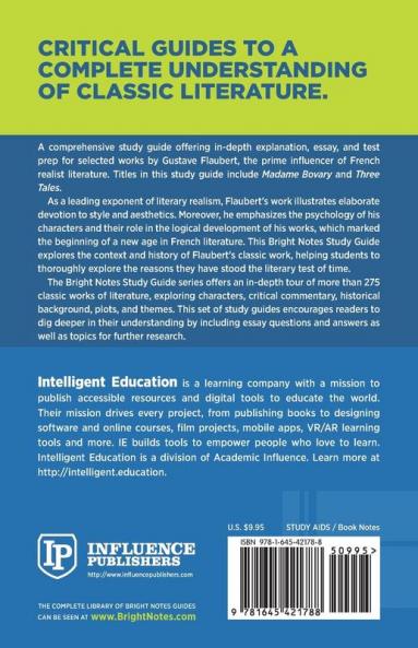 Study Guide to Madame Bovary and Three Tales by Gustave Flaubert