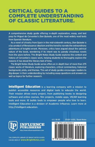 Study Guide to Don Quixote by Miguel de Cervantes