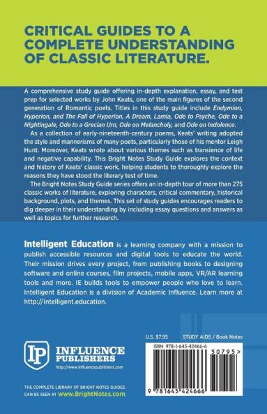 Study Guide to Ode to a Grecian Urn and Other Works by John Keats