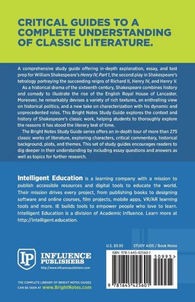 Study Guide to Henry IV Part 1 by William Shakespeare
