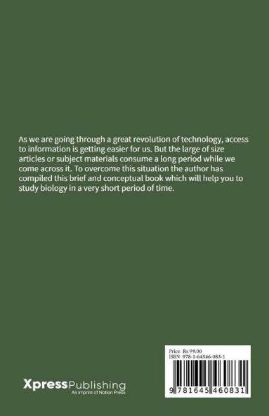 Concepts of Biology in 7-Days: Biology at a glance