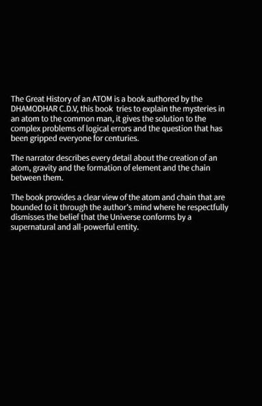 The Great History Of An Atom : Origin