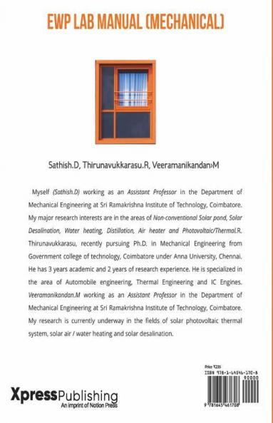 Engineering Workshop Practices Laboratory Manual (Mechanical) : Ewp Lab Manual