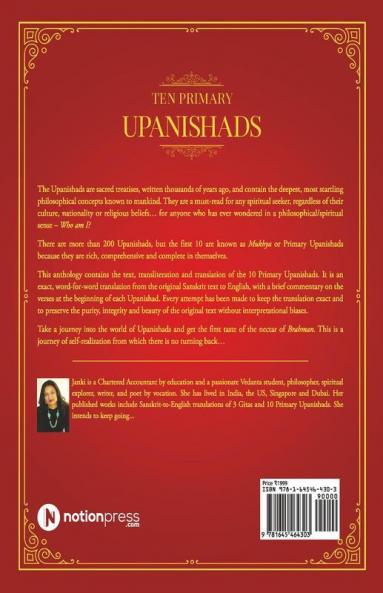 Ten Primary Upanishads: Word-For-Word Translation From Sanskrit