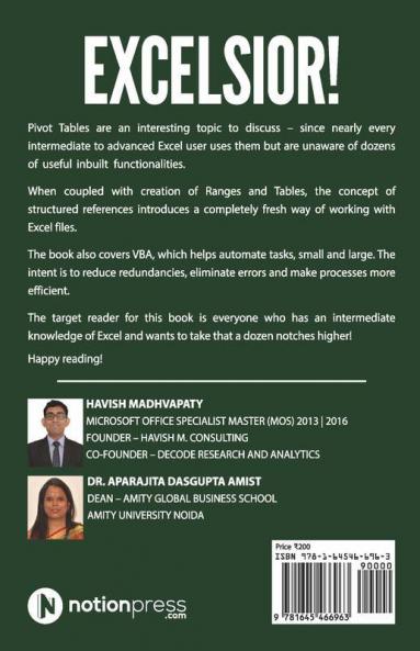 Excelsior!: Excel At Pivot Tables