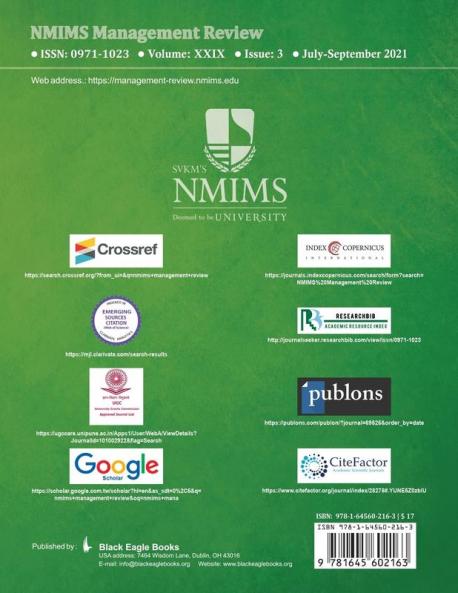 NMIMS Management Review - July-September 2021