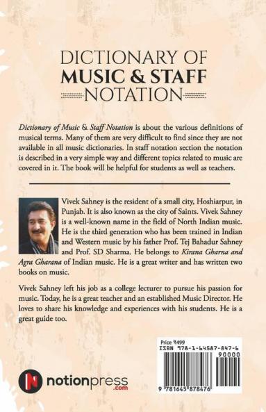 Dictionary Of Music And Staff Notation