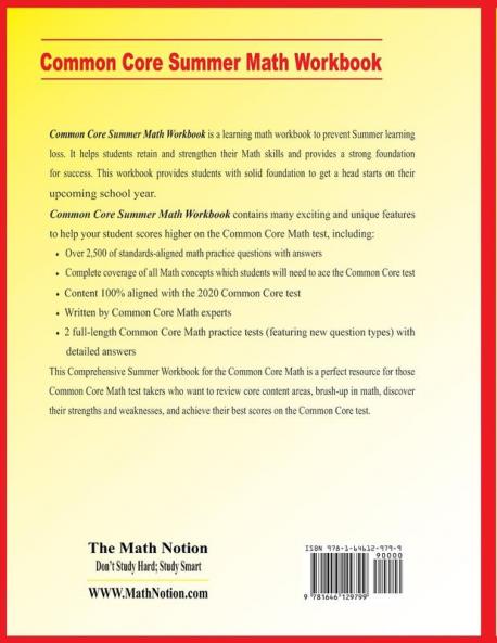 Common Core Grade 3 Summer Math Workbook