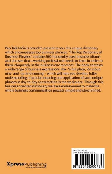 The Pep Dictionary Of Business Phrases