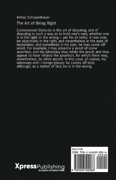 The Art Of Being Right