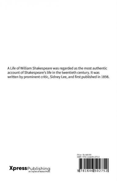 A Life Of William Shakespeare
