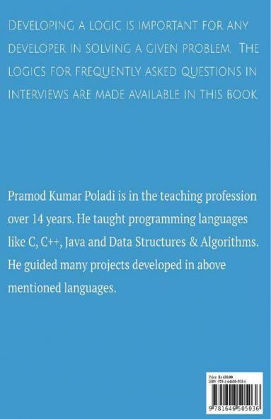 Logic Building using C Language : Enhances the Coding Skills