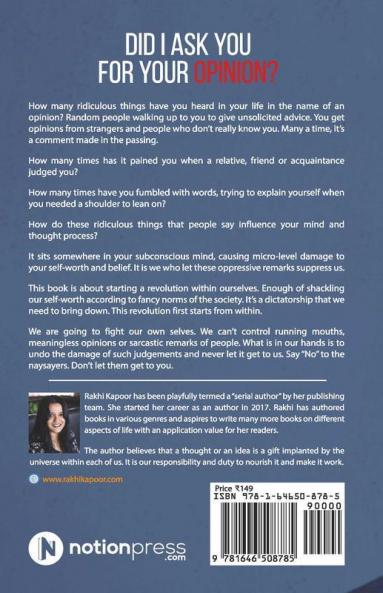 Did I ask you for your opinion?