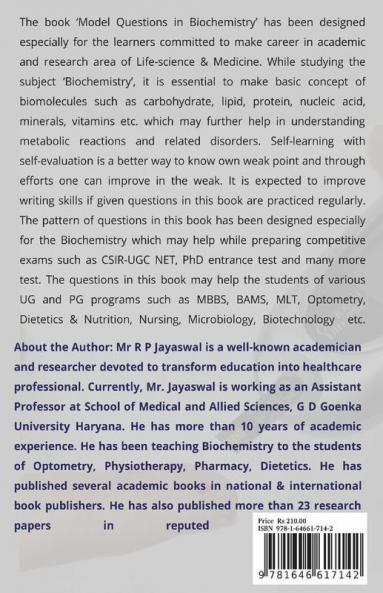 Model Questions In Biochemistry: Question-Bank