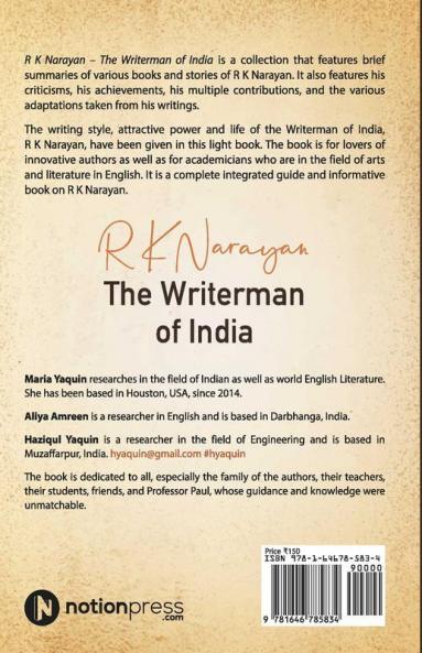 R K Narayan - The Writerman Of India