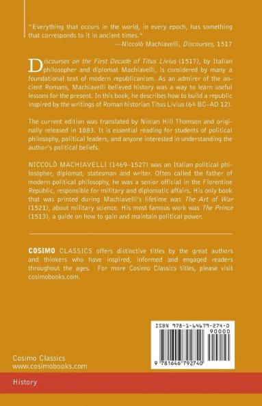 Discourses on the First Decade of Titus Livius