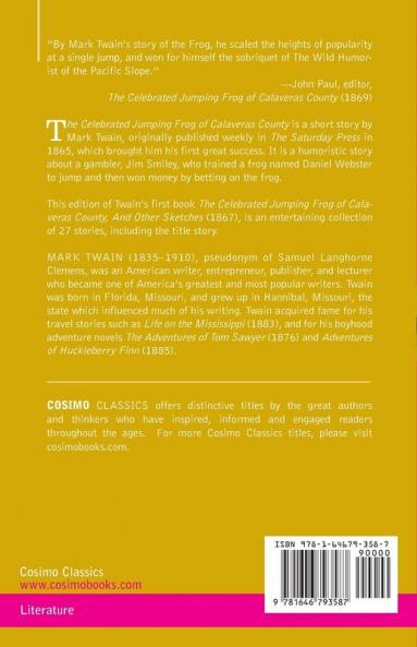 The Celebrated Jumping Frog of Calaveras County: And Other Sketches