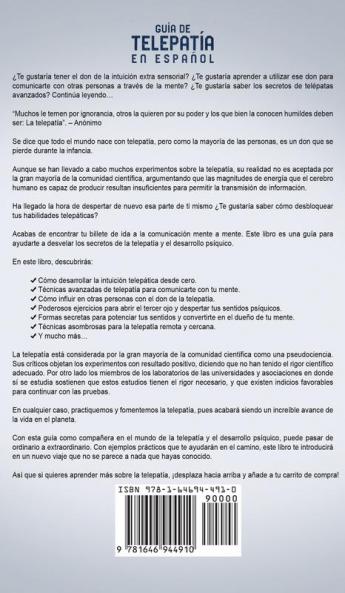 Guia de Telepatia en Espanol: Cómo Desarrollar tus Habilidades Psíquicas y Desarrollar una Consciencia Extra Sensorial
