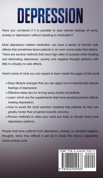 Depression: How to Cure Depression Naturally Without Resorting to Harmful Meds