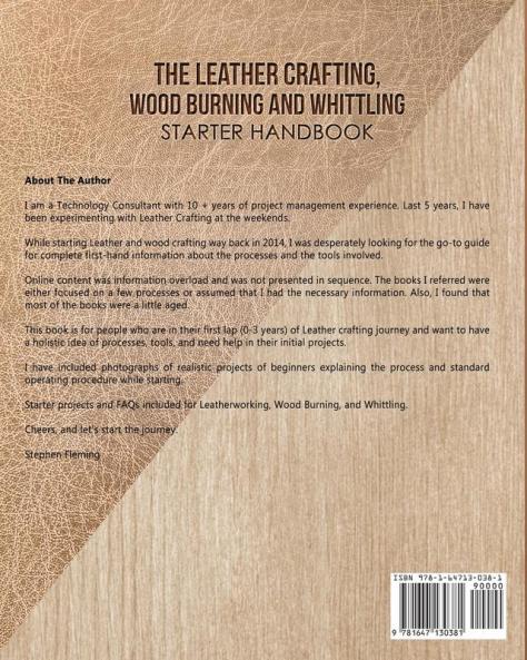 The Leather CraftingWood Burning and Whittling Starter Handbook