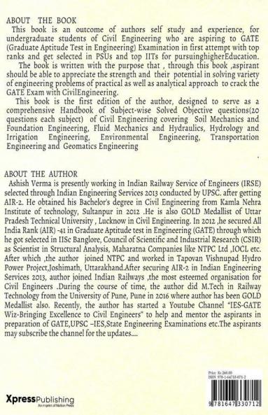 Civil Engineering Gate Practice Book: Subjectwise Solved Objective Problems -Vol Ii