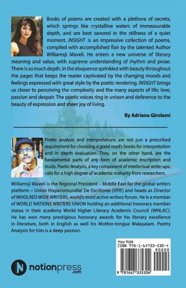 Insight: "A Collection Of Selected Poems From Contemporary Global Poets Along With Its Related Poetic Analysis Appreciations Previews Reviews And ... Previews Reviews And Interviews