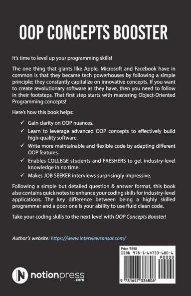 Oop Concepts Booster: Take Your Coding Skills To The Next Level