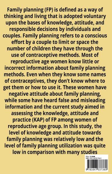 KNOWLEDGE AND ATTITUDE OF FAMILY PLANNING METHODS AMONG WOMEN (B&W) : family planning knowledgeSibling Relations