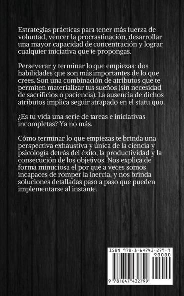 Cómo terminar lo que empiezas