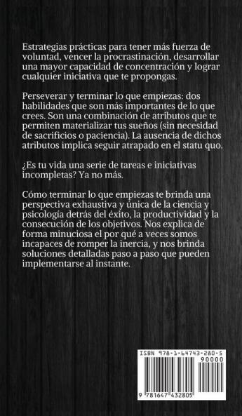Cómo terminar lo que empiezas