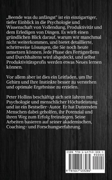 Beende was du anfängst