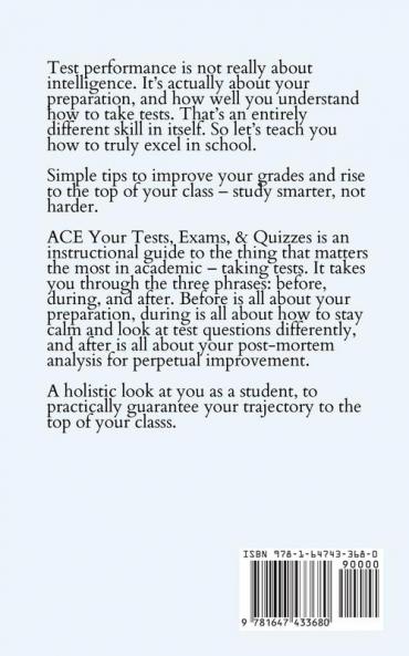 ACE Your Exams Tests & Quizzes