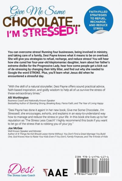 Give Me Some Chocolate...I'm Stressed!: Faith-Filled Strategies to Refuel Recharge and Reduce Stress