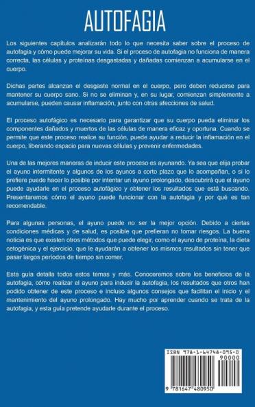 Autofagia: Descubra los Secretos para la Pérdida de Peso el Rejuvenecimiento y la Curación con el Ayuno Intermitente y Prolongado (Spanish Edition)