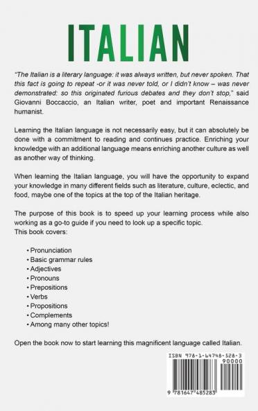 Italian: An Essential Guide to Italian Language Learning