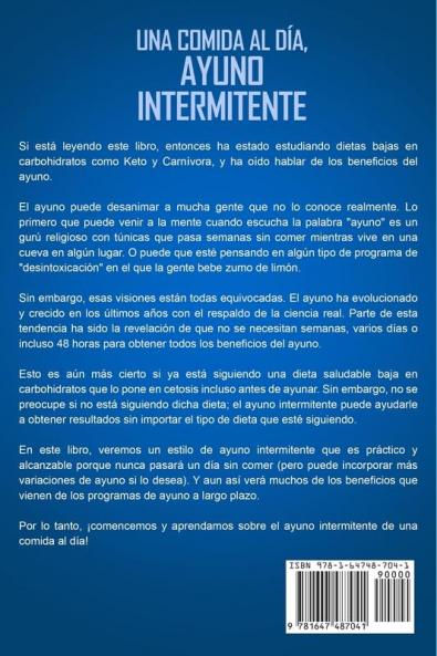 Una comida al día ayuno intermitente