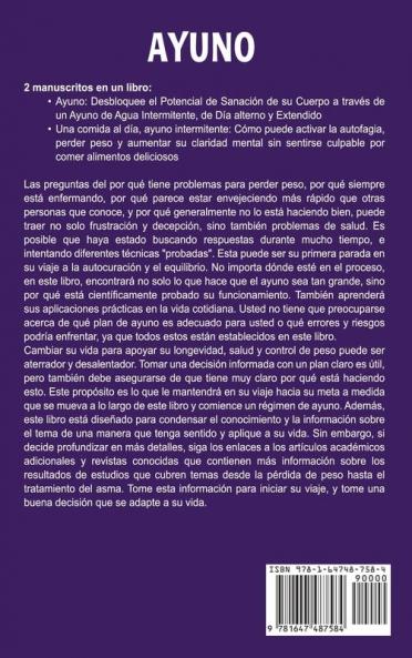 Ayuno: La guía definitiva sobre el ayuno intermitente ayuno en días alternos ayuno de una comida al día y el ayuno prolongado de agua