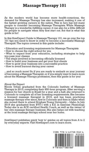 Massage Therapy 101: 101 Tips to Start Grow and Succeed as a Massage Therapist
