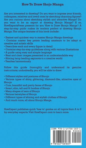 How To Draw Shojo Manga For Amateurs: Your Step By Step Guide To Drawing Shojo Manga For Amateurs